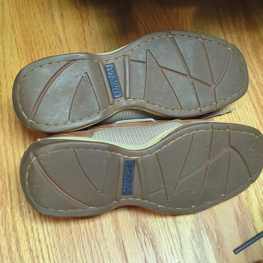 Sperry Men's Tan Leather Boat Shoes Size 8.5